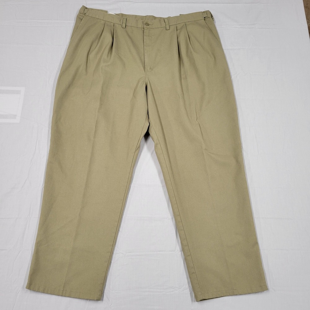 Dickies khaki work pants size 44X30 w/ adj waist